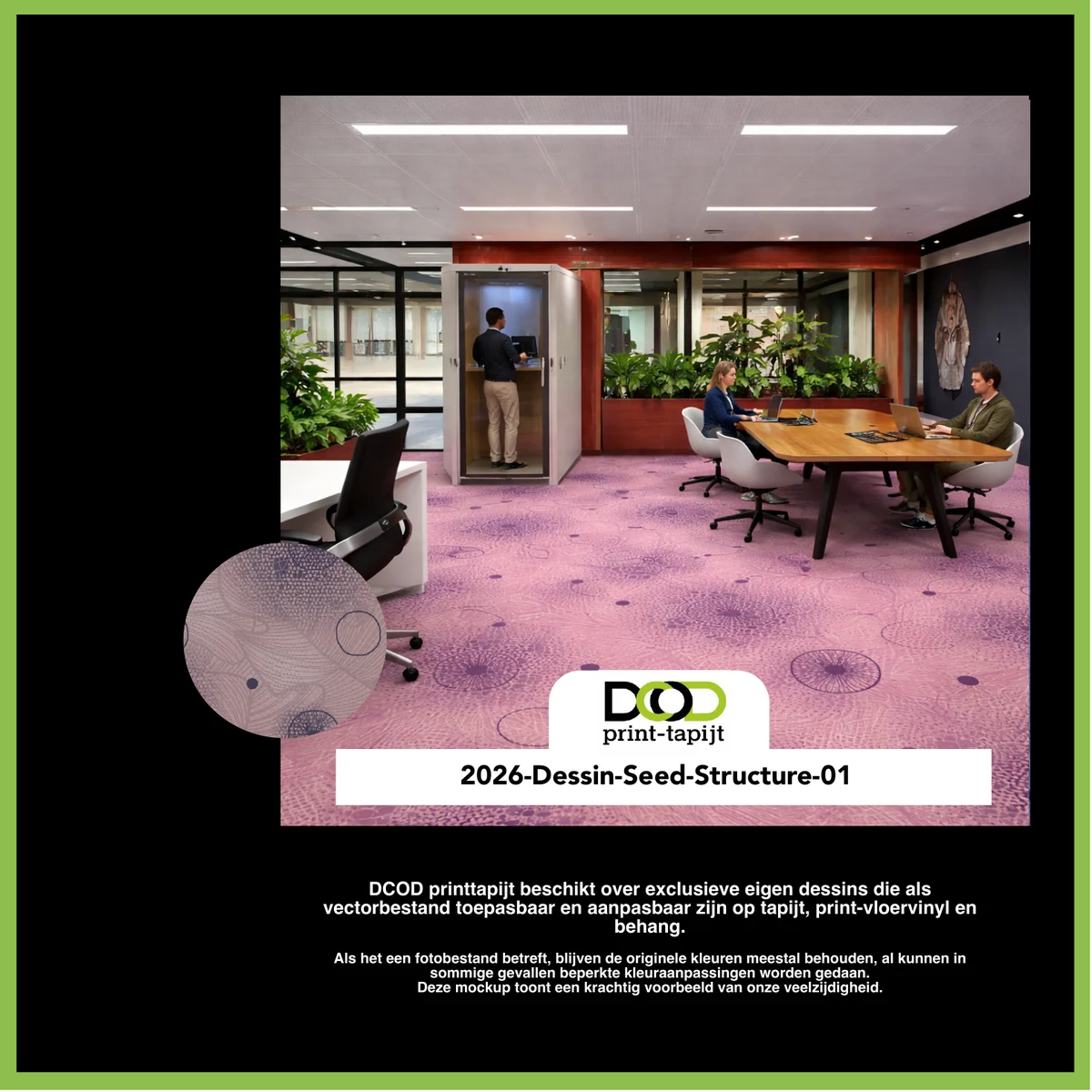 DCOD 2026-Dessin-Seed-Structure-01 – Seed Structure 01 printtapijt dessin