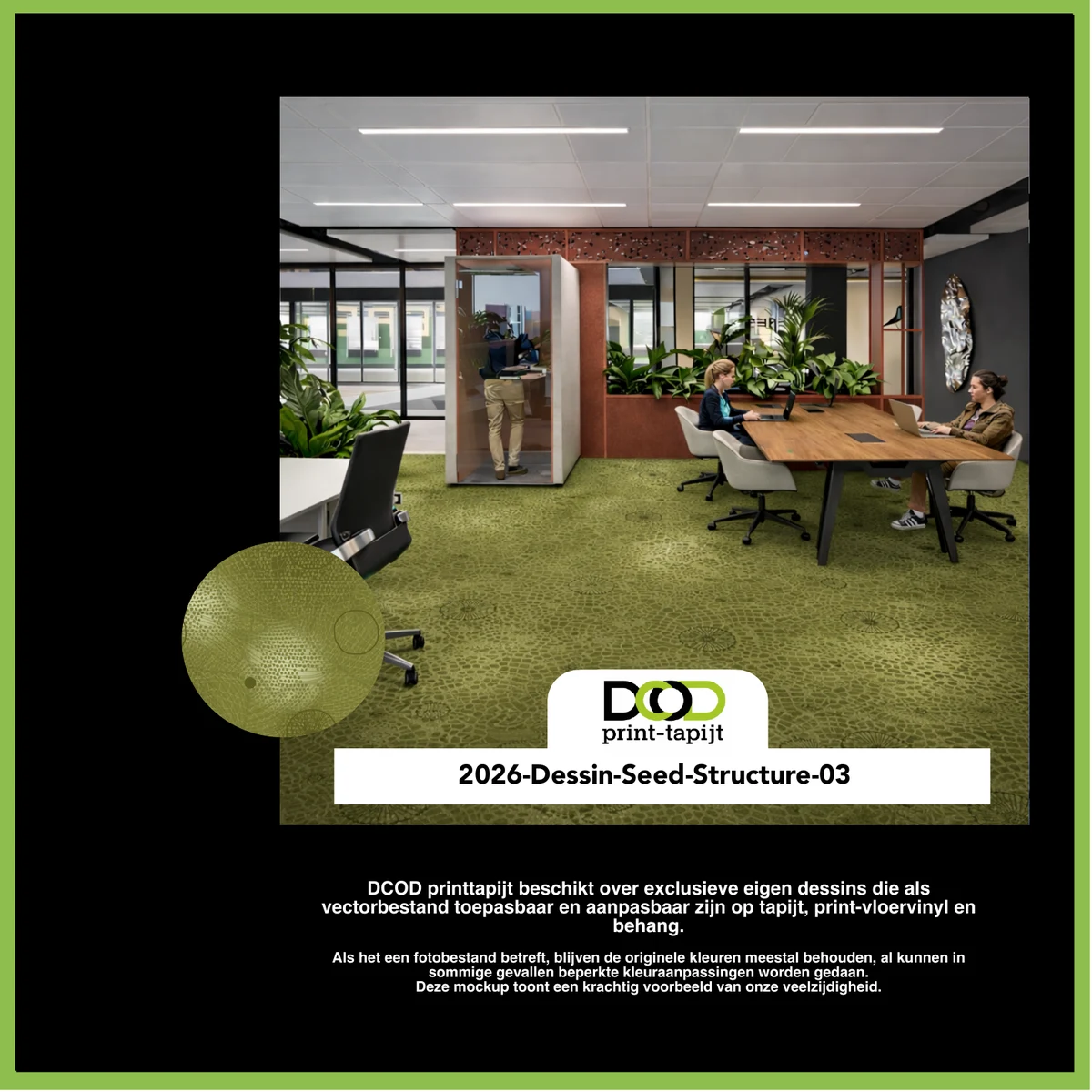 DCOD 2026-Dessin-Seed-Structure-03 – Seed Structure 03 printtapijt dessin