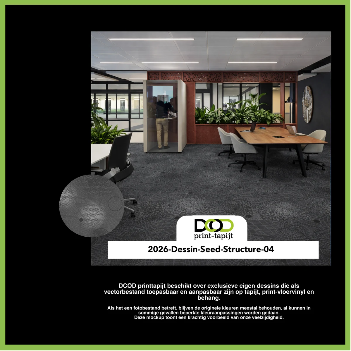 DCOD 2026-Dessin-Seed-Structure-04 – Seed Structure 04 printtapijt dessin