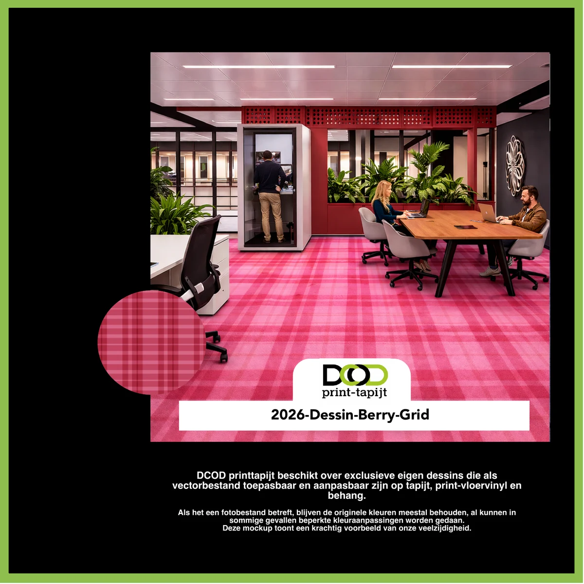 DCOD 2026-Dessin-Berry-Grid – Berry Grid printtapijt dessin