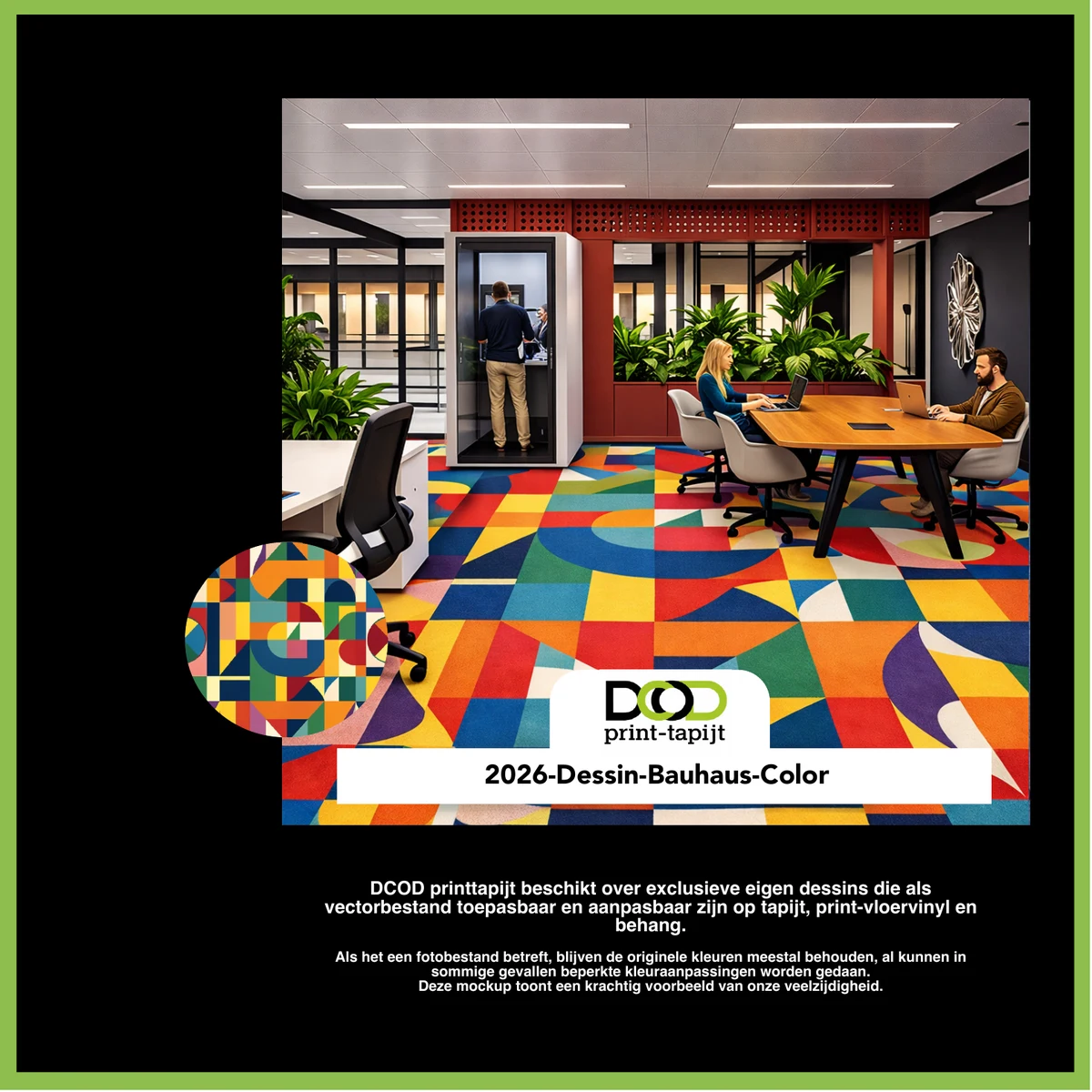 DCOD 2026-Dessin-Bauhaus-Color – Bauhaus Color printtapijt dessin